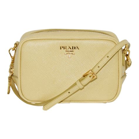 PRADA Saffiano Mini Camera Crossbody Bag Astrale